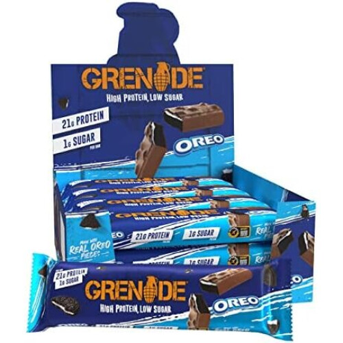 Grenade Grenade High Protein, Low Sugar Bar - Oreo, 12 x 60 g