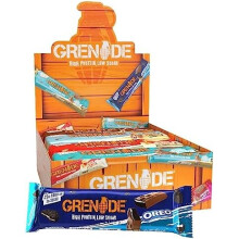Barrita Grenade rica en proteínas y baja en azúcar - Caja de selección, 12 x 60 g
