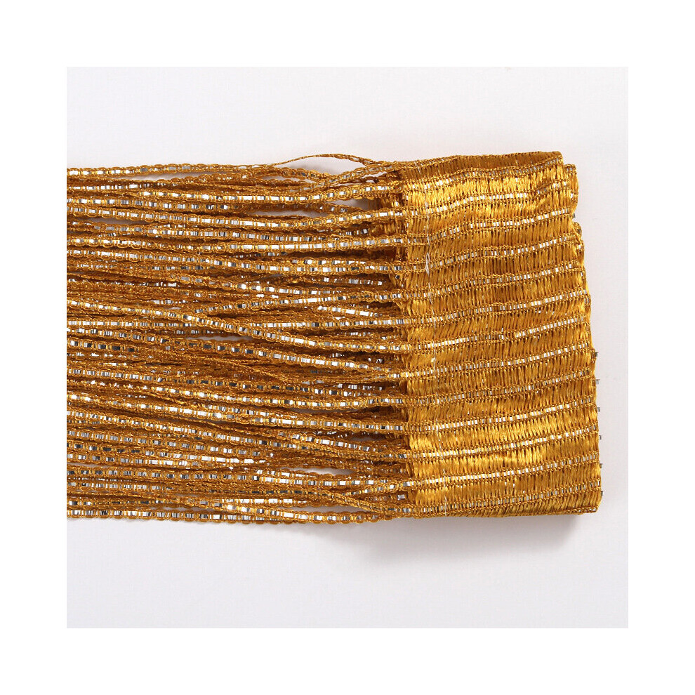 (Gold) Curtain Hanging String Door Window Curtains Tassel Fly Panel Screen-image-OPC-PC6KTY2-NEW