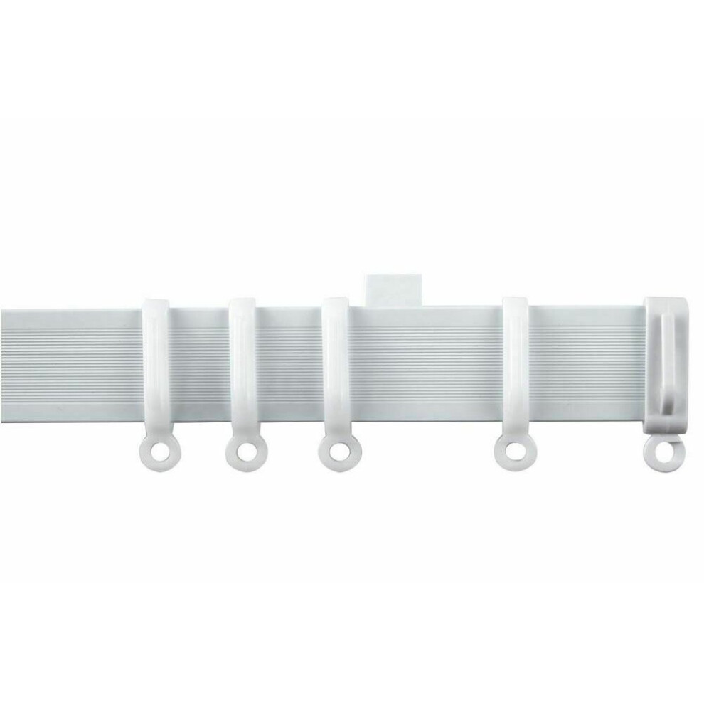 (360cm ( 141" )) PVc Streamline Flexible White  Curtain Track Set