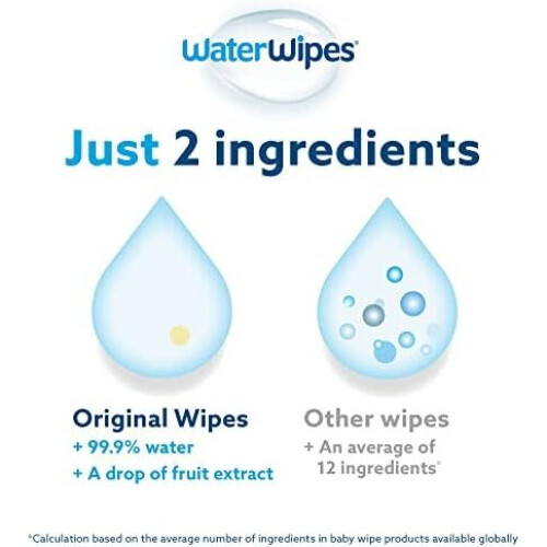WaterWipes Original Plastic Free Baby Wipes, 1080 Count (18 packs) 2