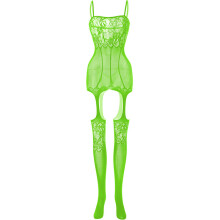 (Green) Women Sexy Lingerie Body Stocking Sleepwear Lace Teddy Dress Babydoll  Nightwear