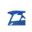 Home Folding Metal Zero Gravity Sun Lounger - Blue 5
