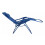 Home Folding Metal Zero Gravity Sun Lounger - Blue 3