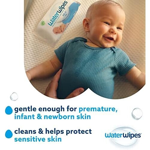 WaterWipes Original Plastic Free Baby Wipes, 1080 Count (18 packs) 1