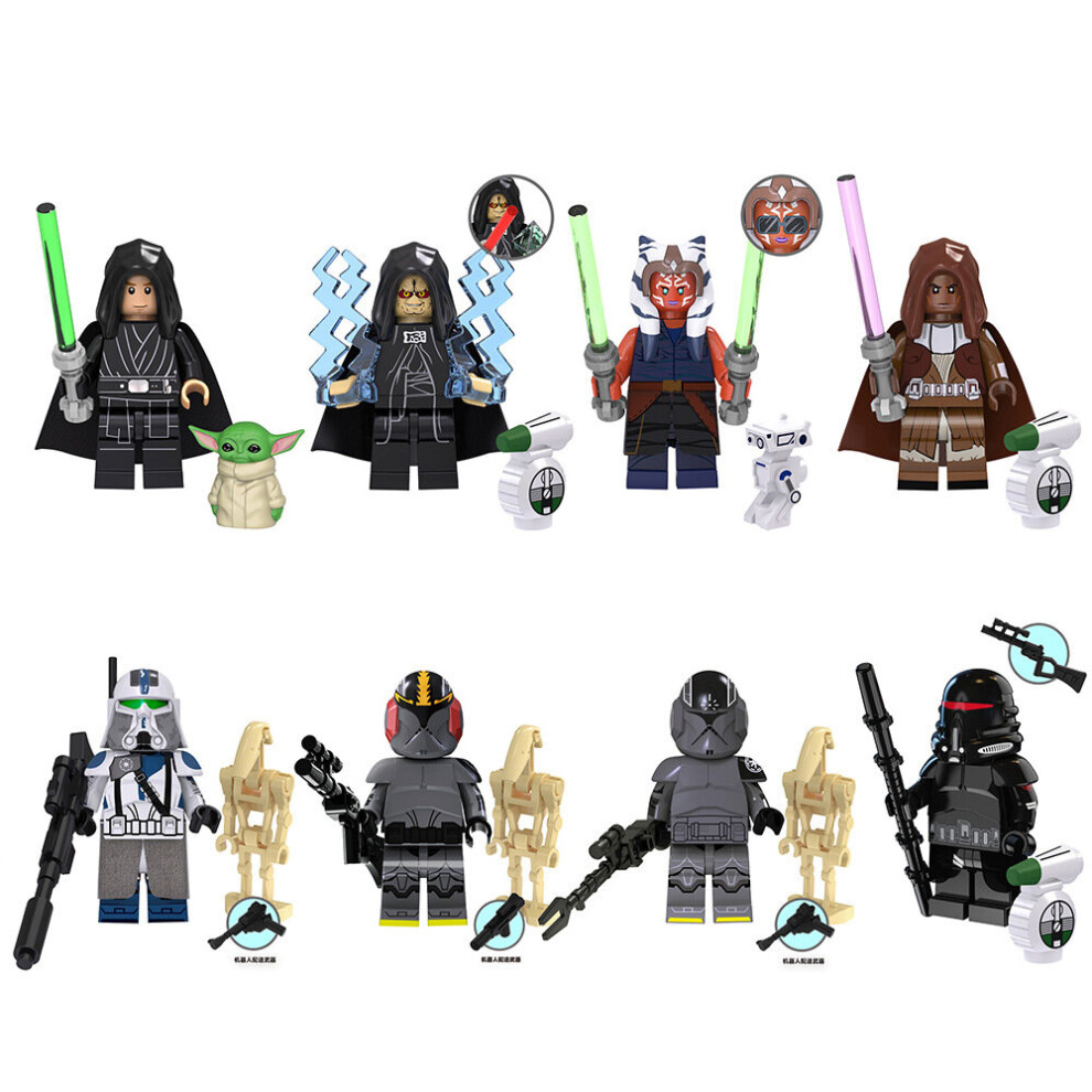 Xurikcoo (Style A 8Pcs) 24Pcs Set Star Wars Minifigure Model Building Block Figure Toy Kids Toy Gift
