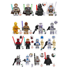 (Style F 16pcs) 24pcs set Star Wars Minifigure Model Building Block Figure Toy Kids Toy Gift