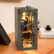 ( TGB03 Magic House) Rolife 3D Wooden DIY Miniature House Book Nook Miniature Kit Toy Dollhouse