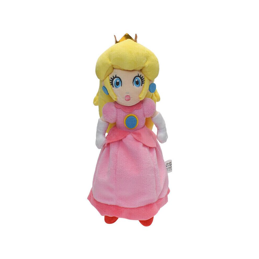 (  Princess Peach) Super Mario Bros Plush Toys Soft Stuffed Doll Animals Kids Birthday Xmas Gifts