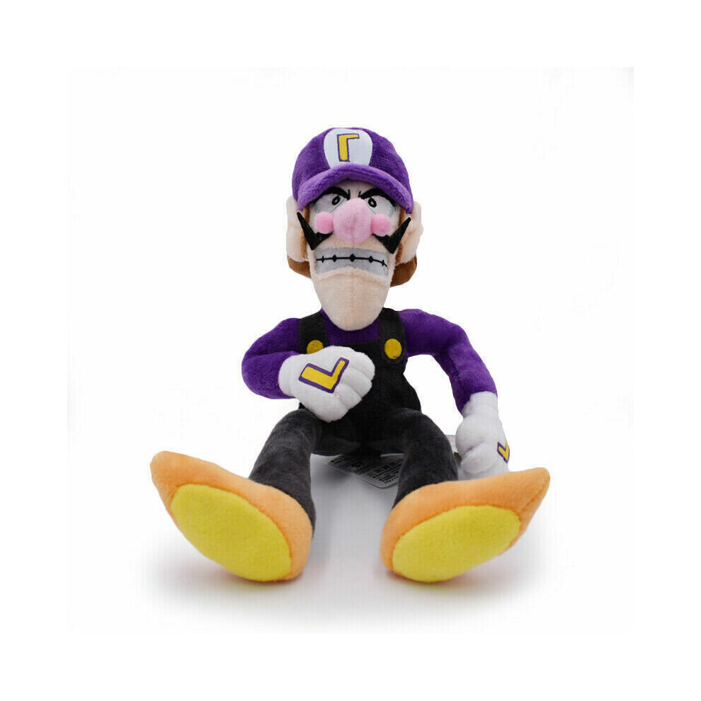 (  Waluigi) Super Mario Bros Plush Toys Soft Stuffed Doll Animals Kids Birthday Xmas Gifts