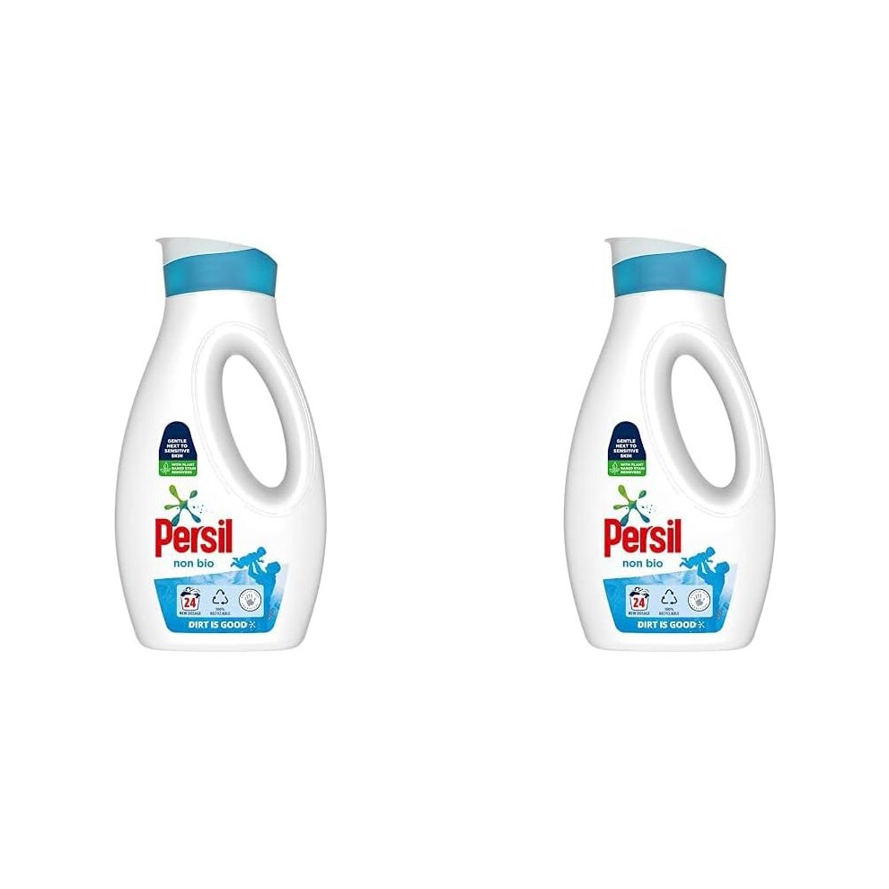 Persil Non Bio Laundry Washing Liquid Detergent, 24 Washes, 648Ml (Pack Of 2)