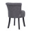 Living And Home Makeup Stool Soft Pouffe Button Backrest Dressing Table Vanity Chair Padded Seat 4