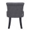 Living And Home Makeup Stool Soft Pouffe Button Backrest Dressing Table Vanity Chair Padded Seat 5