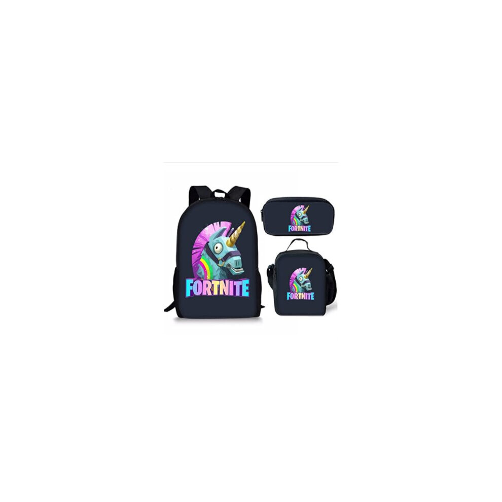 (36) Fortnite Game School Bag Backpack Lunch Bag Pencil Case 3Pcs Not,Specified