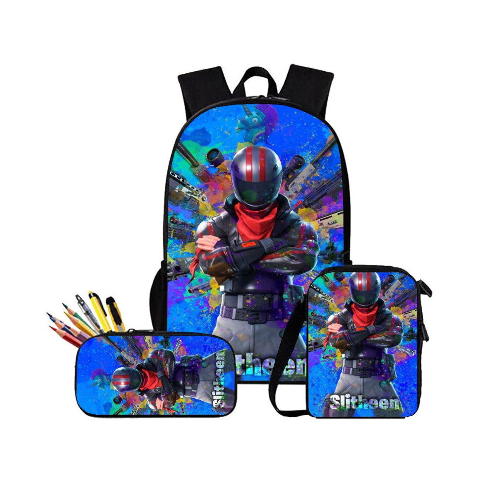 (33) Fortnite Game School Bag Backpack Lunch Bag Pencil Case 3Pcs Not,Specified