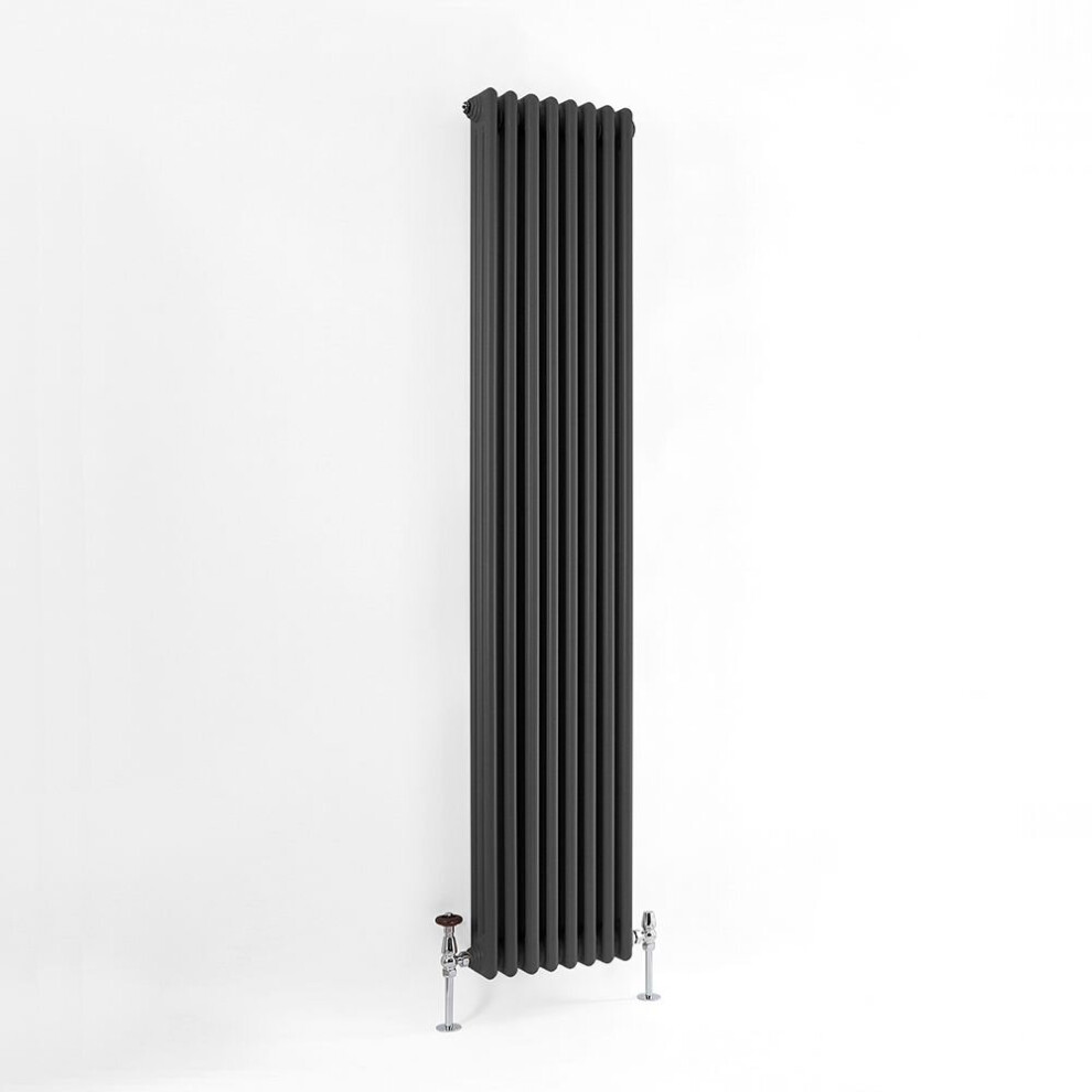(290Mm) Traditional Anthracite 3 Column Radiators 1800Mm High 5065000320294