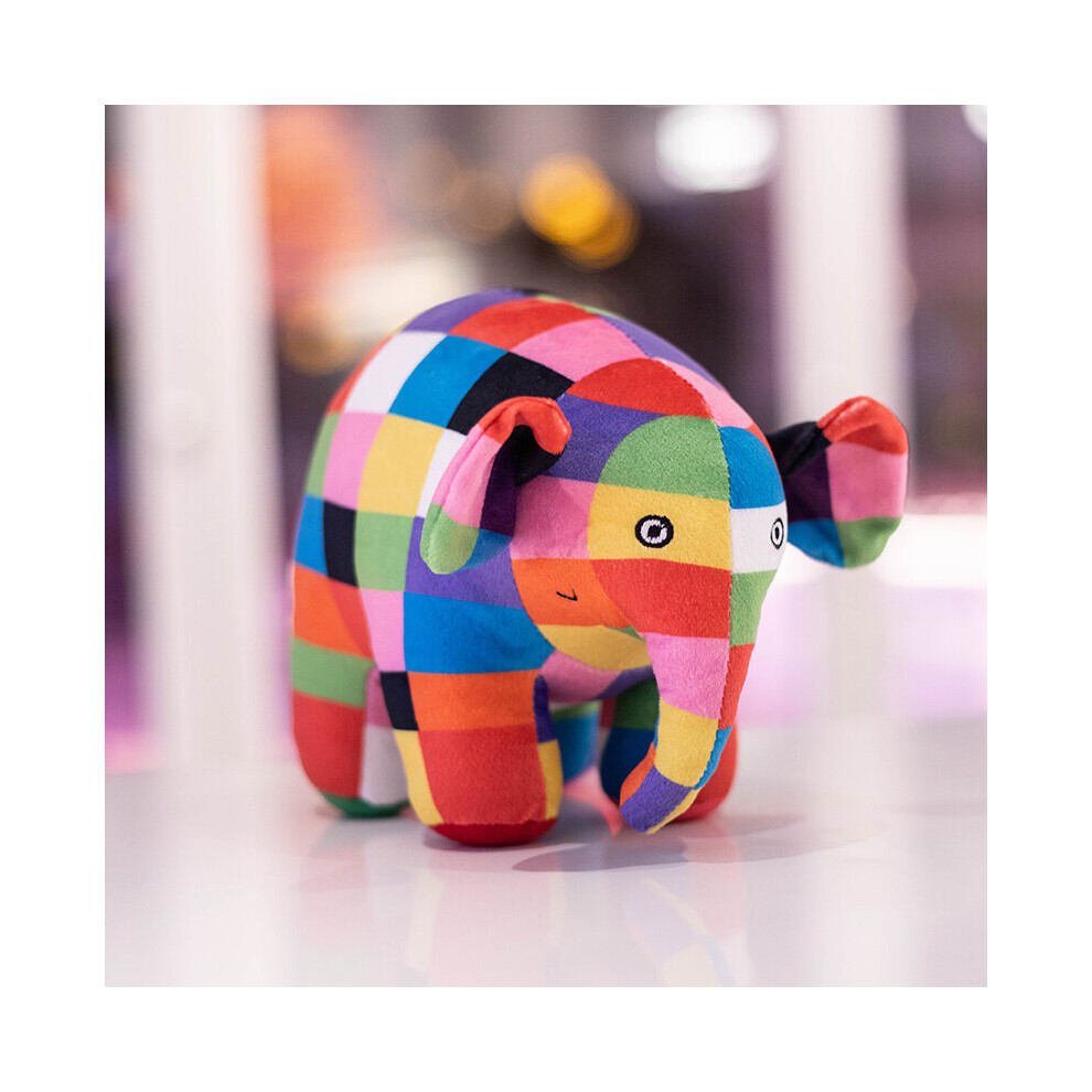 Atuto (Color, 30Cm) Kawaii Elmer The Elephant Plush Figure | Cute Cartoon Plaid Toy | Kids' Christmas Gift