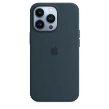 (Dark blue) Apple Silicone Case with MagSafe for Apple iPhone 13