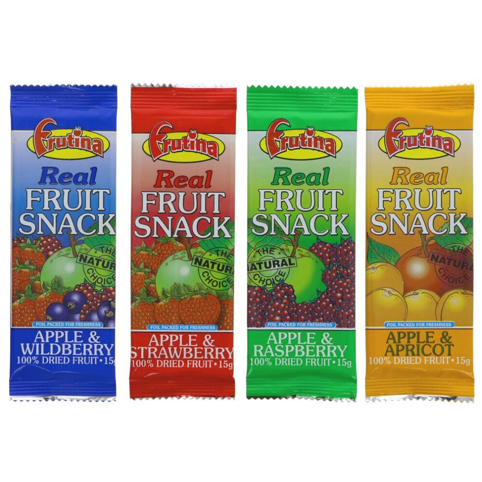 Frutina Fruit Snack - Variety Pack -15G ( Pack Of 60 )