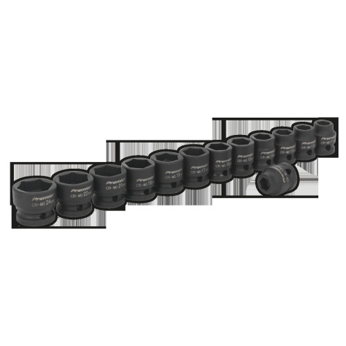 Sealey Impact Socket Set 13pc 1/2"Sq Drive Low Profile Metric 2