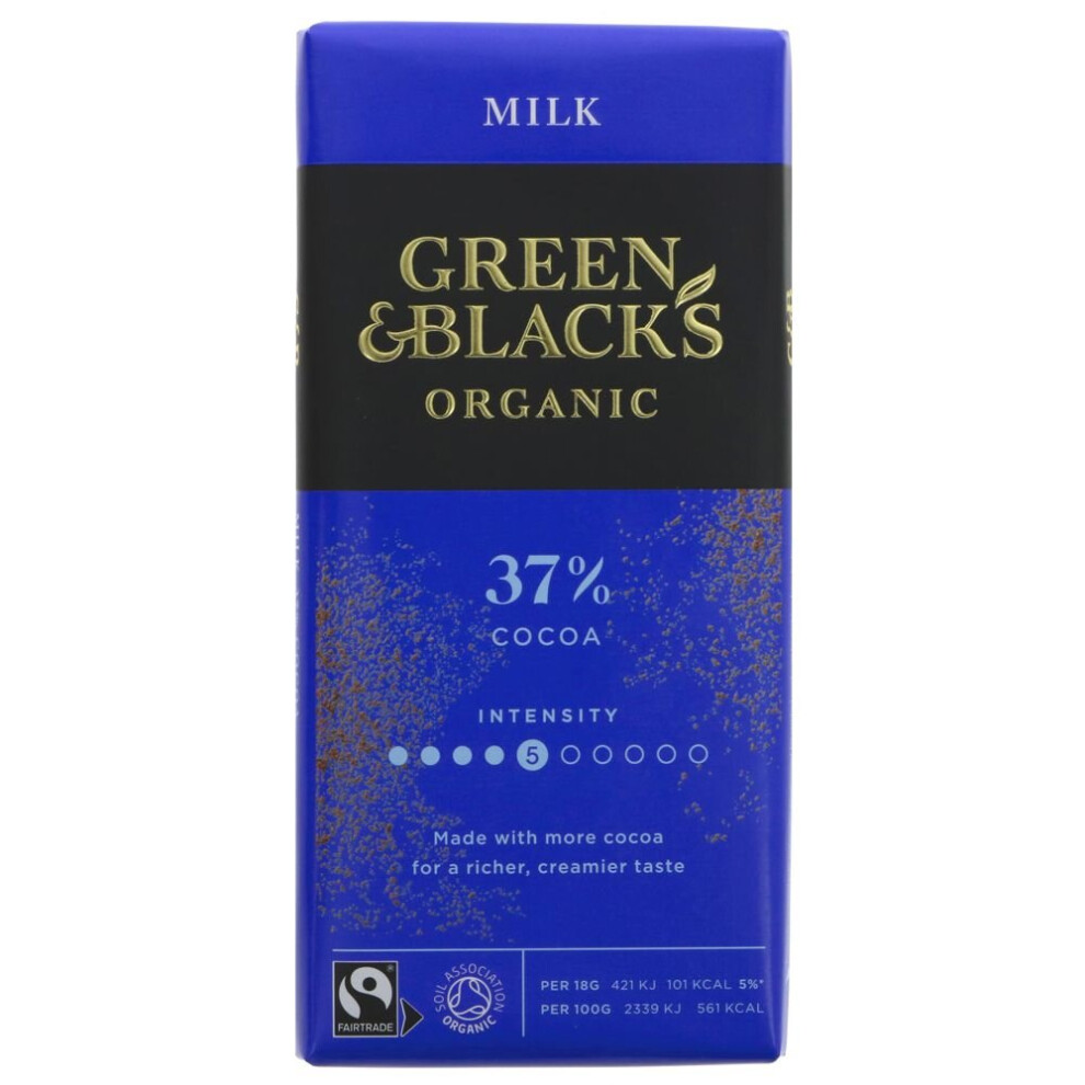 Green & Black's Milk Chocolate -90G ( Pack Of 15 )
