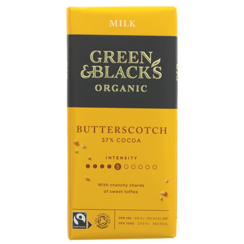 Green & Blacks Milk Chocolate & Butterscotch -90g ( pack of 15 )