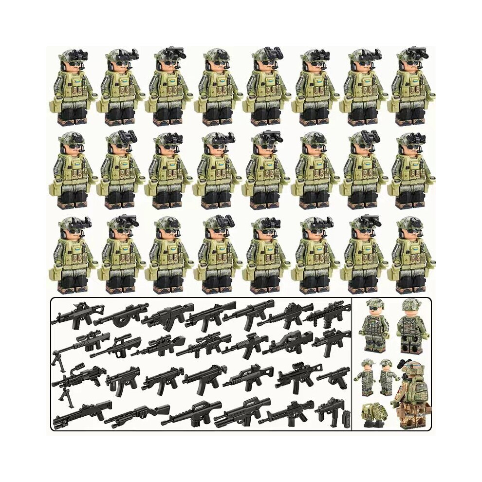 Photos - Action Figures / Transformers  24 pcs Military Special Forces Minifigure Building Blocks(Ukrainian Special Forces)