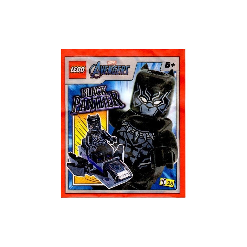 LEGO Marvel Super Heroes Black Panther Minifigure Paper Foil Pack 242316