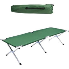 Folding Camping Bed Lightweight Portable Aluminium Frame & Polyester Fabric Included Camping Festivals Fishing