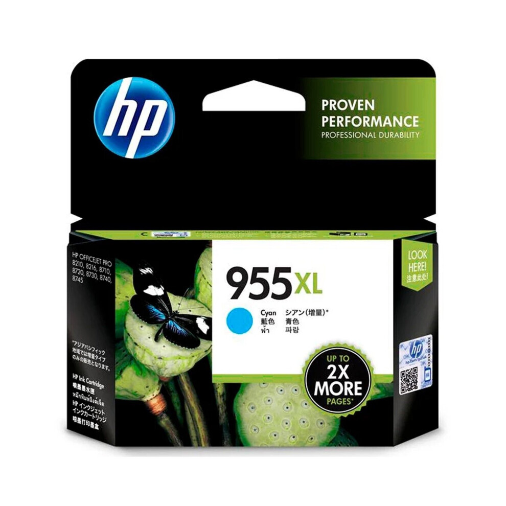 HP 955XL Cyan Ink Cartridge Toner L0S63AA