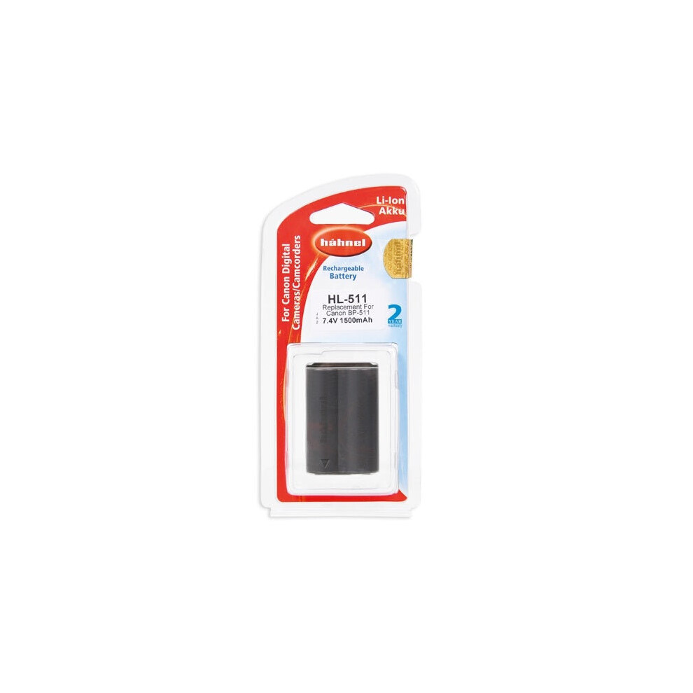 Hahnel Bp-511 1500Mah 7.4V Hl-511 Battery For Canon Digital Camera 5099113701800