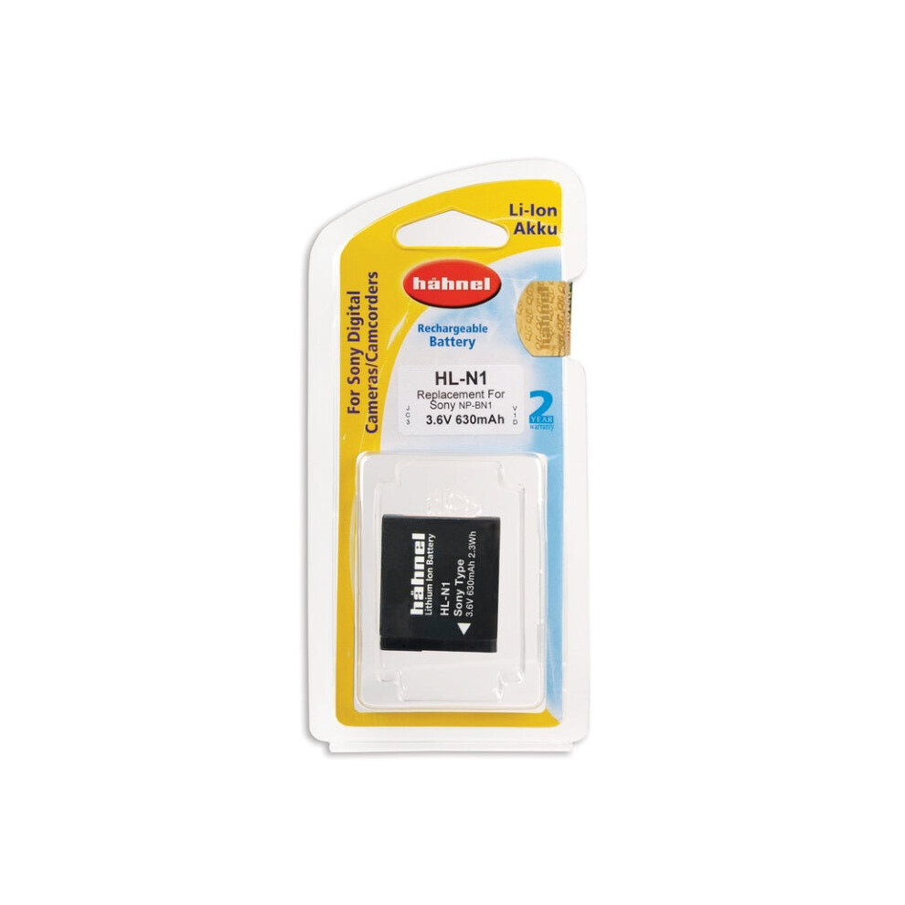 Hahnel Np-Bn1 630Mah 3.6V Hl-N1 Battery For Sony Digital Camera 5099113901736