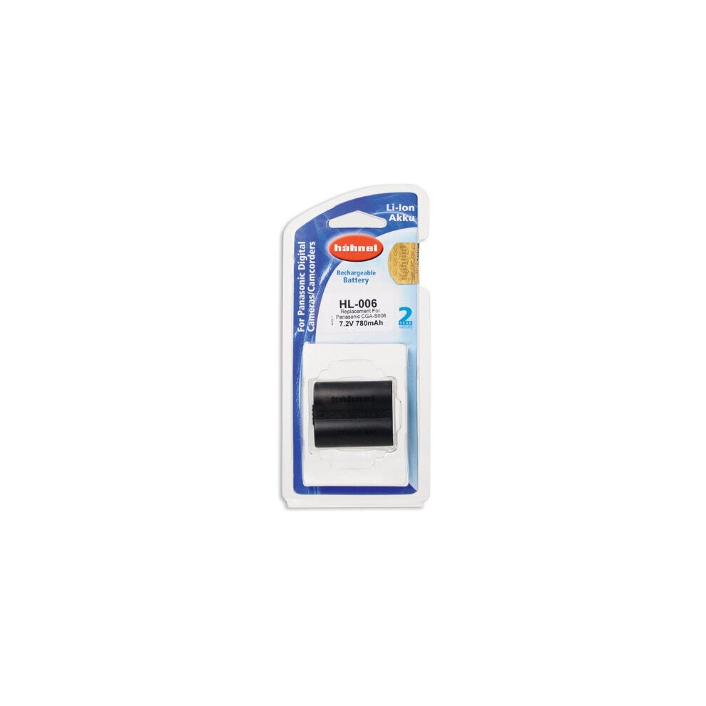 Hahnel Cga-S006 780Mah 7.2V Hl-006 Battery For Panasonic Digital Camera 5099113901712