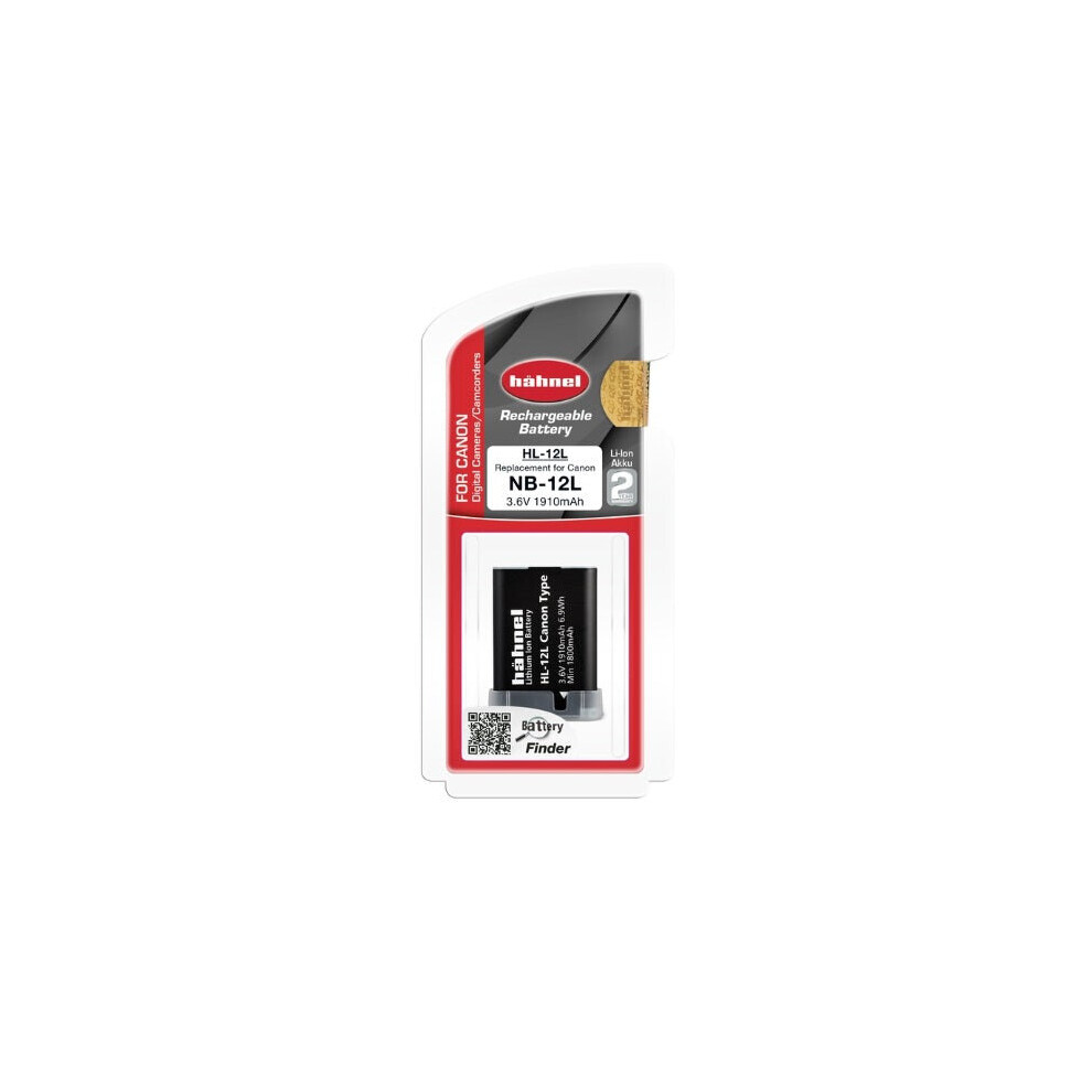 Hahnel Nb-12L 1910Mah 3.6V Hl-12L Battery For Canon Digital Camera 5099113001634