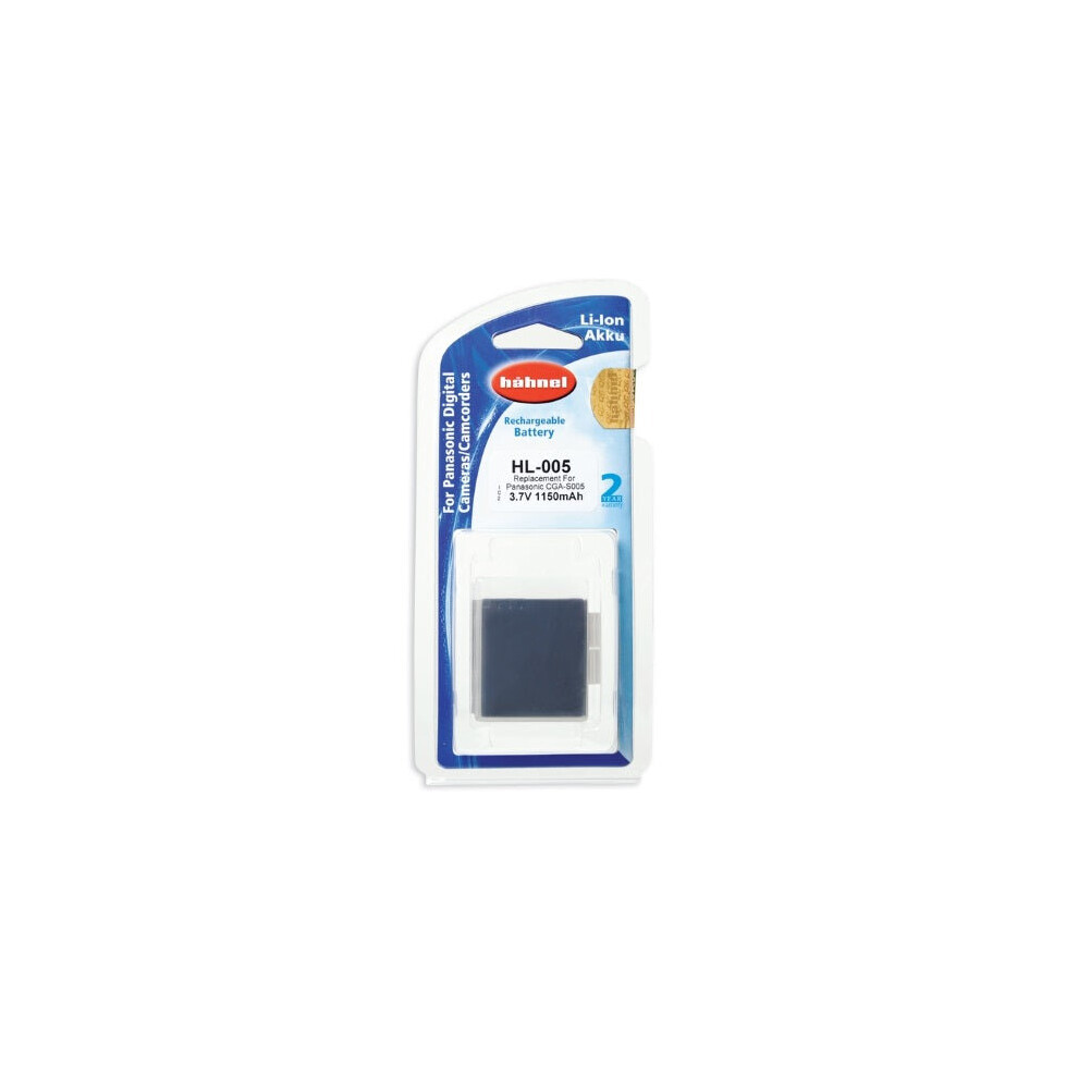 Hahnel Cga-S005 1150Mah 3.7V Hl-005 Rechargeable Battery For Panasonic Camera 5099113401724