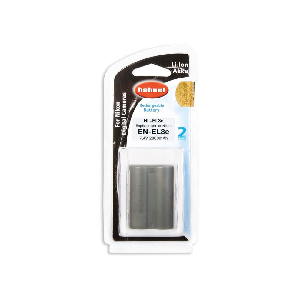 Hahnel En-El3e 2000Mah 7.4V Hl-El3e Battery For Nikon Digital Camera 5099113501929