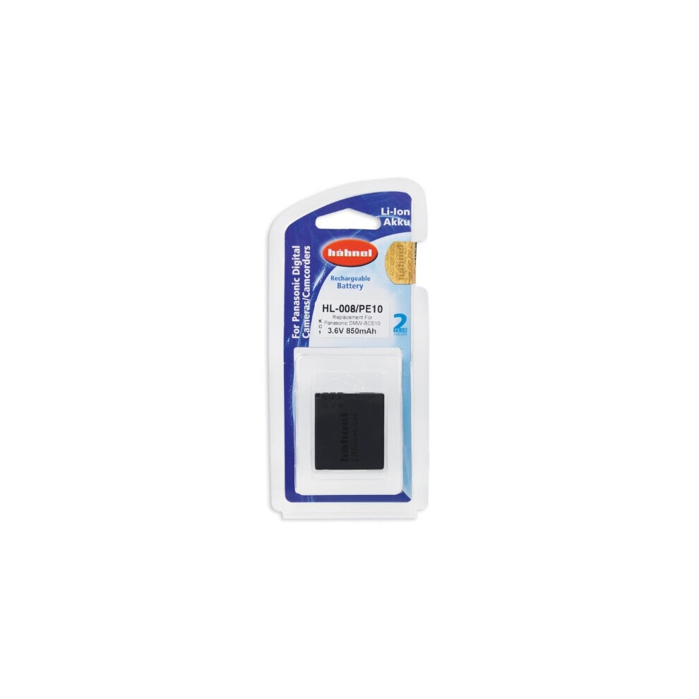 Hahnel Cga-S008 Bce10 850Mah 3.6V Hl-008/Pe10 Battery For Panasonic Camera Light 5099113601711