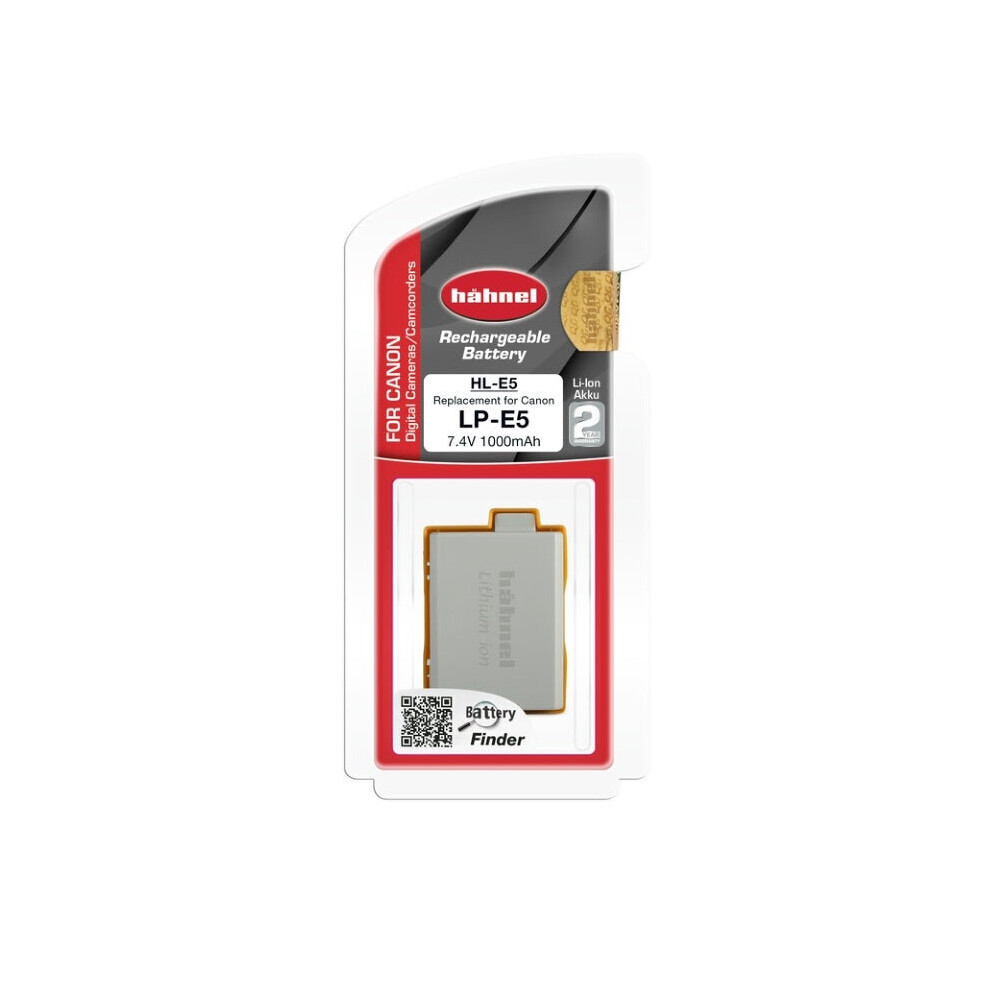 Hahnel Lp-E5 1000Mah 7.4V Hl-E5 Battery For Canon Camcorder Video Camera 5099113901781