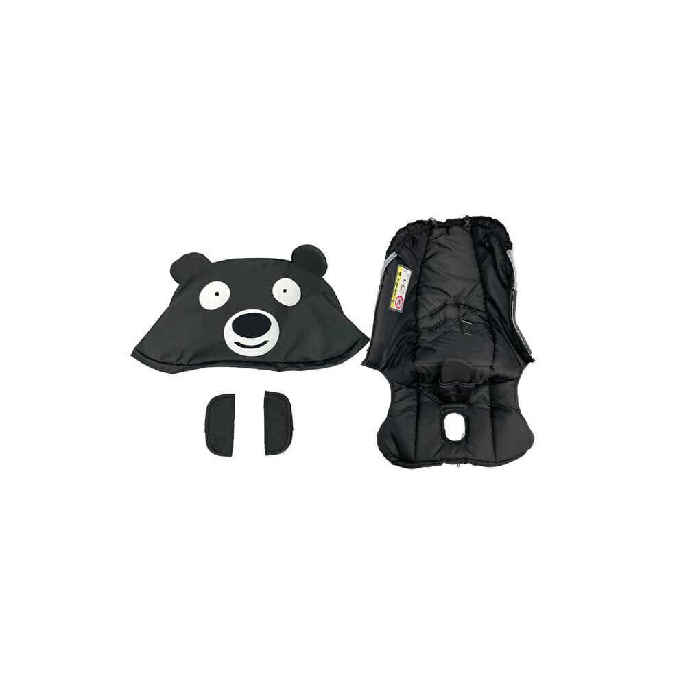 (Bear black) Stroller Accessories Seat Cushion Change Kits Sunshade For Doona FooFoo