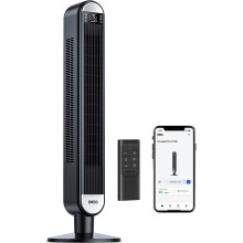 Dreo 42-Inch Smart Tower Fan - 6-Speed, 1236 CFM, Quiet Bladeless Oscillating with Alexa/Google Assistant Sleep Auto Mode