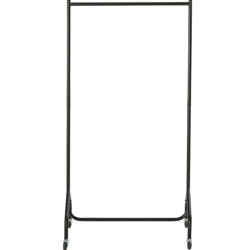 Home Heavy Duty Single Clothes Rail - Black 1