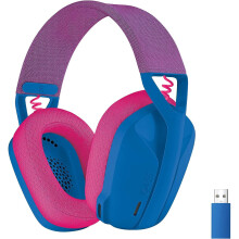 Logitech G435 LIGHTSPEED & Bluetooth Wireless Gaming Headset, Ultra Lightweight 165g over-ear headphones, built-in mics, 18h battery