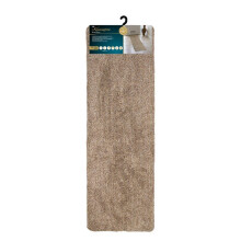 JVL Kensington Cotton Runner Barrier Doormat 50x150cm, Brown - Machine Washable, Moisture Absorbing, Dirt-Hiding, Non-Slip Backing