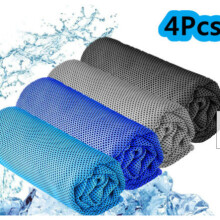 4 x Instant Cooling Towel ICE Cold Golf Cycling Jogging Gym Sports Outdoor Towel