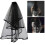 Black Bridal Wedding Veil Satin Edge Double Layer with Comb Halloween Makeup 4