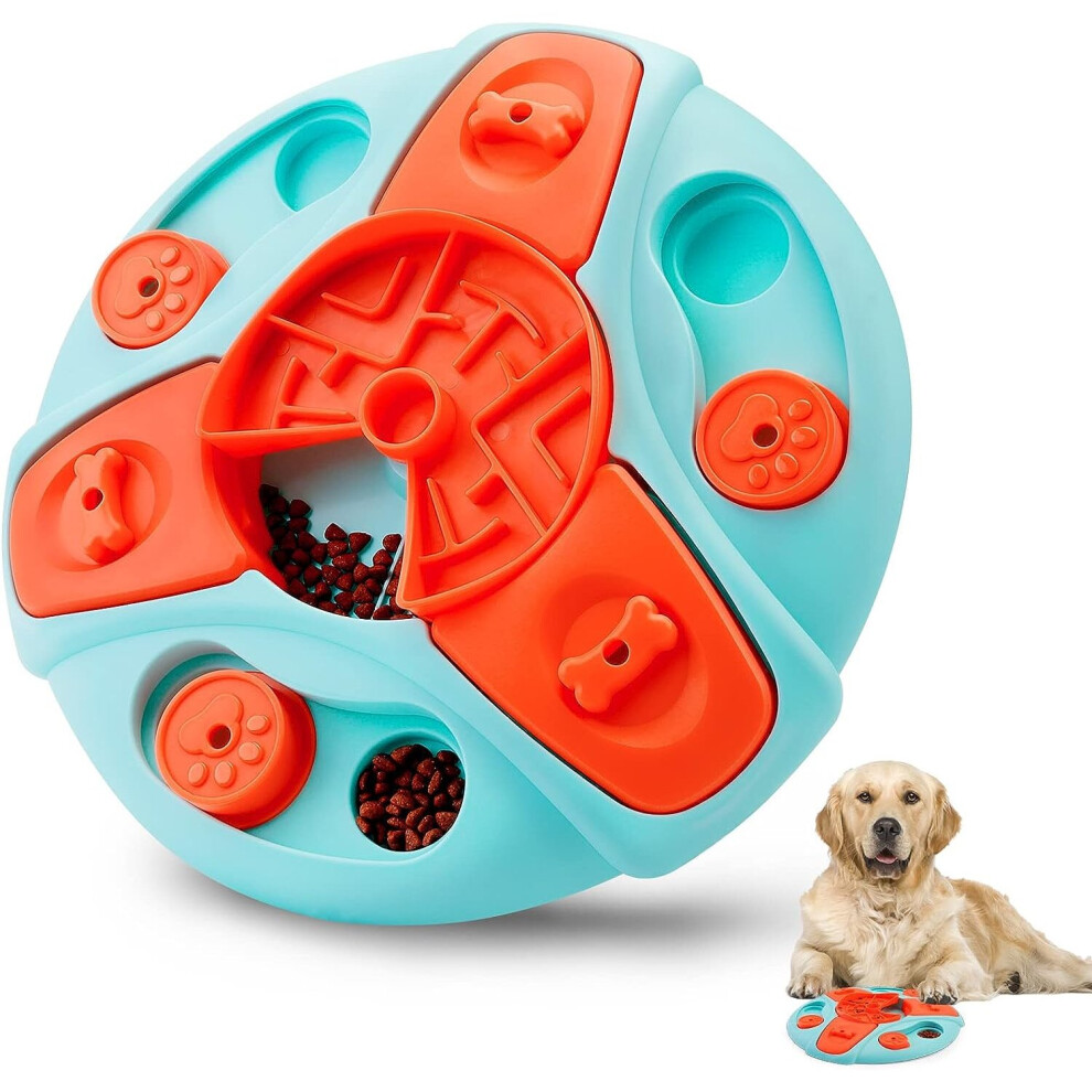 Dog Puzzle Toy Slow Feeder, Interactive Dog Toys for Training, Dog Treat Dispenser Toy