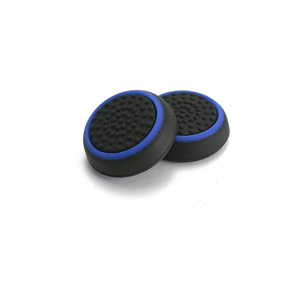 Silicone Thumb Stick Grip Cap Joystick Thumbsticks Caps Cover For Ps4 Xbox 1 Ps3 Xbox 360 Ps2 Game Controllers - W/ Black/Blue 8325711131860