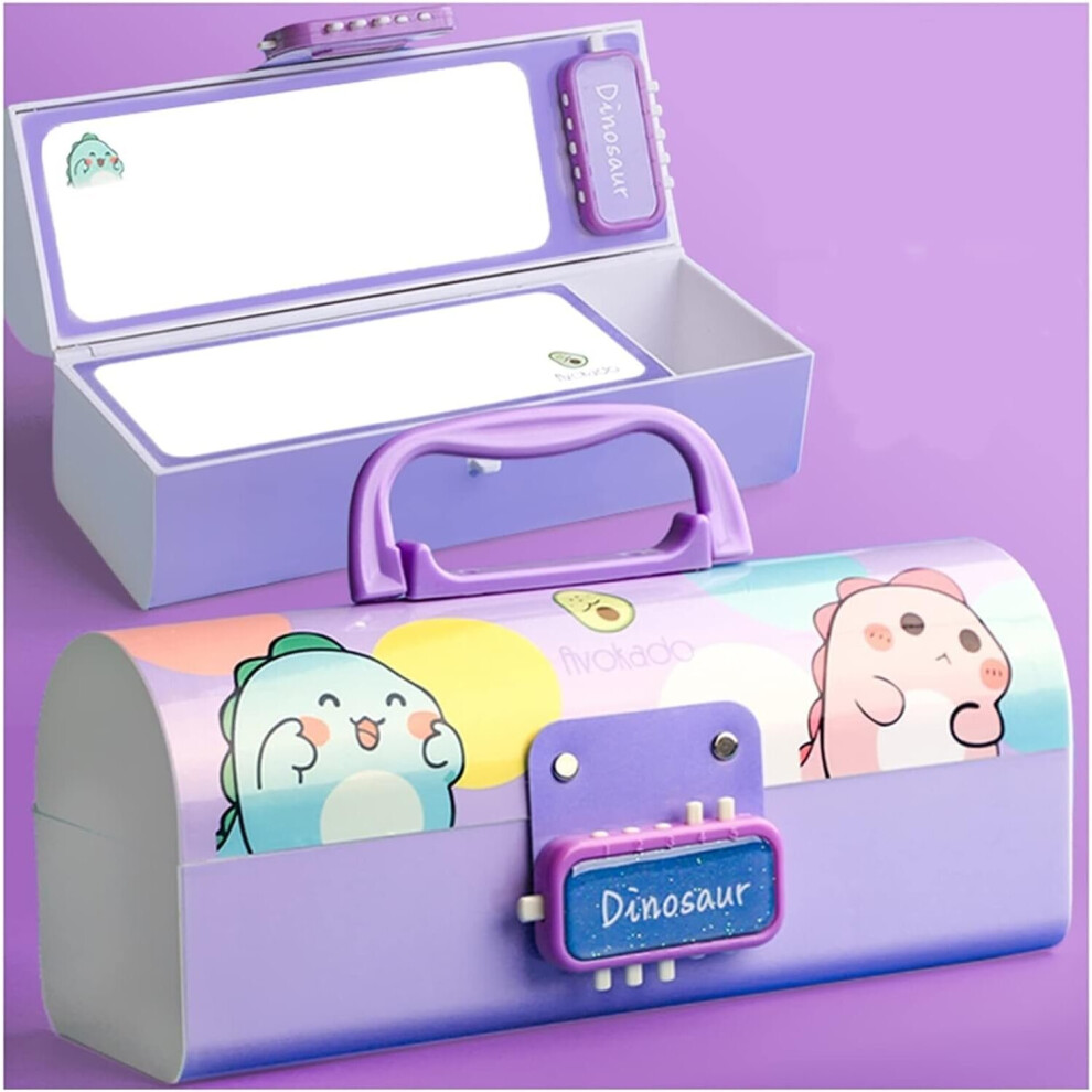 Photos - Pen Pencil Case Password Pencil Case Female Cute Simple Child Pencil Bag Multifunctional Double-Layer Stationery Box
