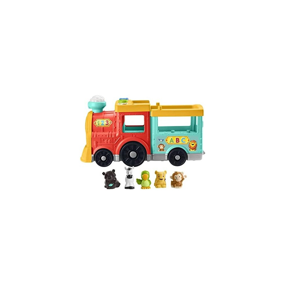 Fisher-Price Little People Big ABC Animal Train, push-along toy vehicle with lights, music and Smart Stages learning content for kids ages 1+ 