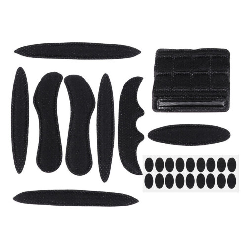 (black) 26Pcs Universal Helmet Inner Padding Kit Foam Pads Set Sponge Replacement